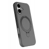 Newface Apple iPhone 16 Plus Regal Magsafe Standlı Kapak - Titan Gri