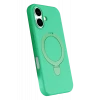 Newface Apple iPhone 16 Plus Regal Magsafe Standlı Kapak - Yeşil