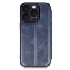 Newface Apple iPhone 16 Pro Kılıf Flip Cover - Lacivert