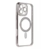 Newface Apple iPhone 16 Pro Kılıf Joke Simli Magneticsafe Kılıf - Pembe