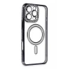 Newface Apple iPhone 16 Pro Kılıf Joke Simli Magneticsafe Kılıf - Siyah