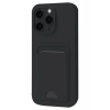 Newface Apple iPhone 16 Pro Kılıf Kelvin Kartvizitli Silikon - Siyah