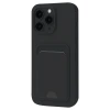 Newface Apple iPhone 16 Pro Kılıf Kelvin Kartvizitli Silikon - Siyah