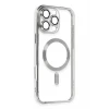 Newface Apple iPhone 16 Pro Kılıf Kross Magneticsafe Kapak - Gümüş