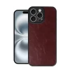 Newface Apple iPhone 16 Pro Max Kılıf Aras Deri Kapak - Bordo