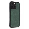 Newface Apple iPhone 16 Pro Max Kılıf Aras Deri Kapak - Koyu Yeşil