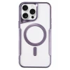 Newface Apple iPhone 16 Pro Max Kılıf Boyi Magsafe Silikon Kapak - Derin Mor