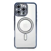 Newface Apple iPhone 16 Pro Max Kılıf Joke Simli Magneticsafe Kılıf - Lacivert