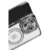 Newface Apple iPhone 16 Pro Max Kılıf Joke Simli Magneticsafe Kılıf - Siyah