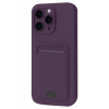 Newface Apple iPhone 16 Pro Max Kılıf Kelvin Kartvizitli Silikon - Derin Mor