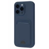 Newface Apple iPhone 16 Pro Max Kılıf Kelvin Kartvizitli Silikon - Lacivert