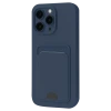 Newface Apple iPhone 16 Pro Max Kılıf Kelvin Kartvizitli Silikon - Lacivert
