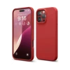 Newface Apple iPhone 16 Pro Max Kılıf Nano içi Kadife Silikon - Kırmızı