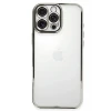 Newface Apple iPhone 16 Pro Max Kılıf Razer Lensli Silikon - Gümüş