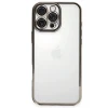 Newface Apple iPhone 16 Pro Max Kılıf Razer Lensli Silikon - Titanyum Gri