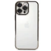 Newface Apple iPhone 16 Pro Max Kılıf Razer Lensli Silikon - Titanyum Gri