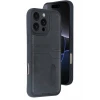 Newface Apple iPhone 16 Pro Max Kılıf Sara Kartvizitli Deri Kılıf - Siyah