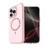 Newface Apple iPhone 16 Pro Max Live Diamond Magsafe Kapak - Pembe
