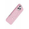 Newface Apple iPhone 16 Pro Regal Magsafe Standlı Kapak - Açık Pembe