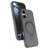 Newface Apple iPhone 16 Regal Magsafe Standlı Kapak - Titan Gri
