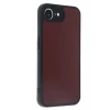 Newface Apple iPhone 16E Kılıf Aras Deri Kapak - Bordo