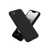 Newface Apple iPhone 16E Kılıf Nano içi Kadife Silikon - Siyah