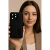 Newface Apple iPhone 16E Kılıf Sara Kartvizitli Deri Kılıf - Siyah