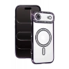 Newface Apple iPhone 17 Air Joke Simli Magneticsafe Kılıf - Derin Mor