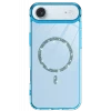 Newface Apple iPhone 17 Air Live Diamond Magsafe Kapak - Mavi