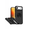 Newface Apple iPhone 17 Air Montreal Yüzüklü Silikon Kapak - Siyah