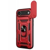 Newface Apple iPhone 17 Air Pars Lens Yüzüklü Silikon - Kırmızı