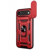 Newface Apple iPhone 17 Air Pars Lens Yüzüklü Silikon - Kırmızı