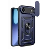 Newface Apple iPhone 17 Air Pars Lens Yüzüklü Silikon - Lacivert