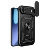Newface Apple iPhone 17 Air Pars Lens Yüzüklü Silikon - Siyah