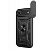 Newface Apple iPhone 17 Air Pars Lens Yüzüklü Silikon - Siyah
