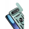 Newface Apple iPhone 17 Air Pars Lens Yüzüklü Silikon - Yeşil