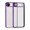 Newface Apple iPhone 17 Air Razer Lensli Silikon - Açık Mor