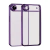 Newface Apple iPhone 17 Air Razer Lensli Silikon - Açık Mor