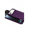 Newface Apple iPhone 17 Air Regal Magsafe Standlı Kapak - Derin Mor