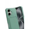 Newface Apple iPhone 17 Kelvin Kartvizitli Silikon - Açık Yeşil
