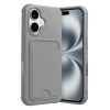 Newface Apple iPhone 17 Kelvin Kartvizitli Silikon - Gri