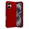 Newface Apple iPhone 17 Kelvin Kartvizitli Silikon - Kırmızı
