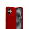 Newface Apple iPhone 17 Kelvin Kartvizitli Silikon - Kırmızı