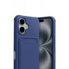 Newface Apple iPhone 17 Kelvin Kartvizitli Silikon - Lacivert