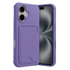 Newface Apple iPhone 17 Kelvin Kartvizitli Silikon - Lila