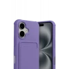 Newface Apple iPhone 17 Kelvin Kartvizitli Silikon - Lila