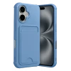 Newface Apple iPhone 17 Kelvin Kartvizitli Silikon - Mavi