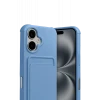 Newface Apple iPhone 17 Kelvin Kartvizitli Silikon - Mavi