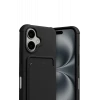 Newface Apple iPhone 17 Kelvin Kartvizitli Silikon - Siyah