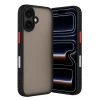 Newface Apple iPhone 17 Kılıf Montreal Silikon Kapak - Siyah